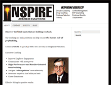Tablet Screenshot of inspirebusinesssolutions.com